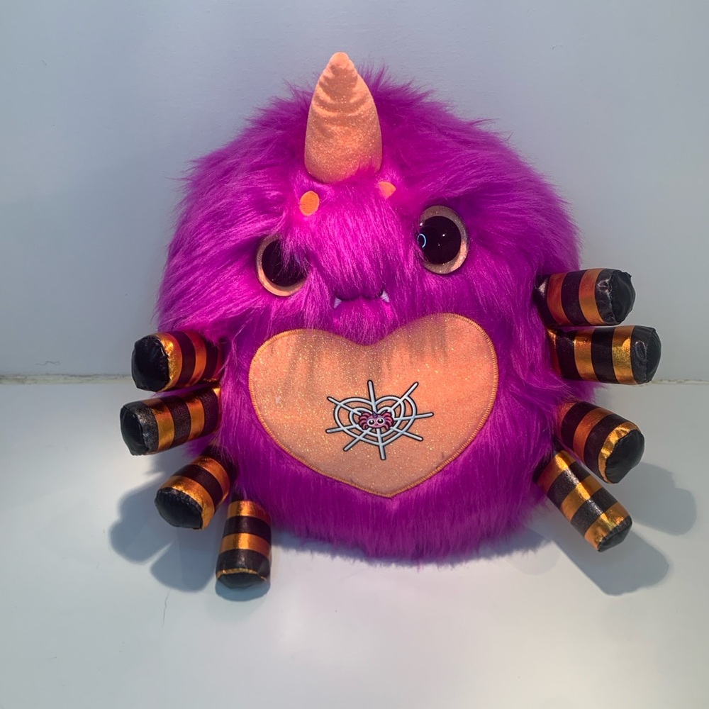 4/$10 Zuru Rainbocorns Vampire Spider Plush Purple Fuzzy Monster Halloween